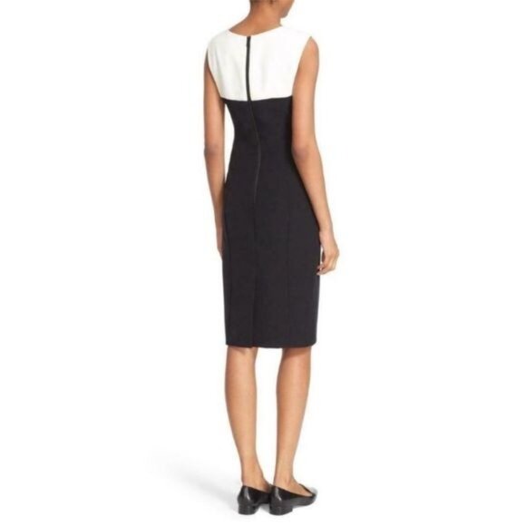 Milly Colorblock Helix Sleeveless Sheath Dress 8 - Picture 7 of 13